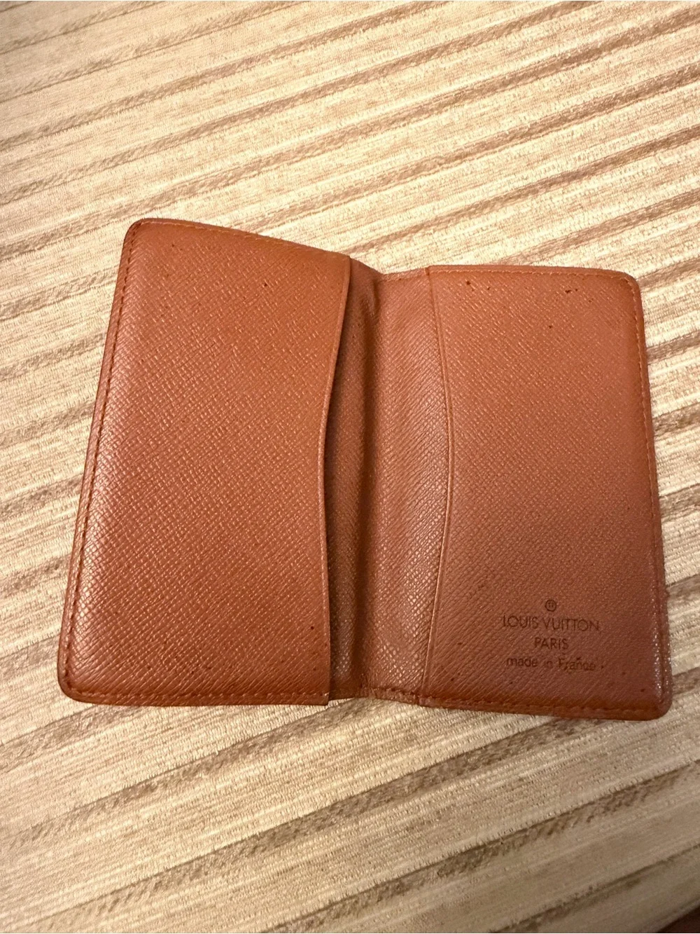 Louis Vuitton Monogram Card & Key Holder in Brown and Gold